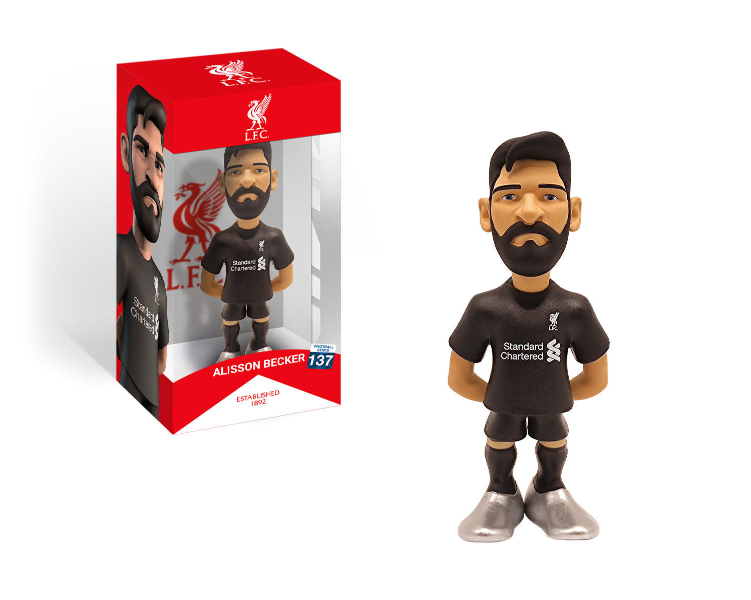 Minix - Football Stars #137 - Liverpool - Alisson - Figurines PVC 12 cm - flash vidéo