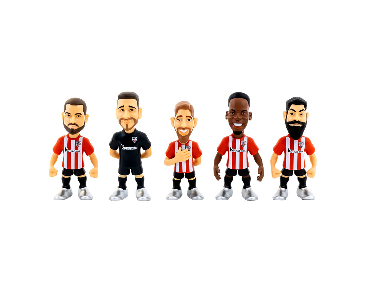 Minix - Football Stars - Pack de 5 Athletic Bilbao - Figurines PVC 7 cm