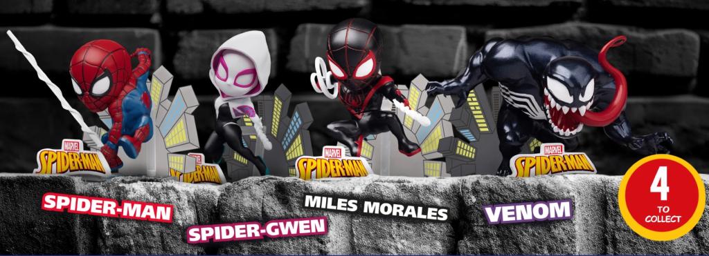 YuMe Hero Box Attack Series - Display de figurines Spider-Man 8cm