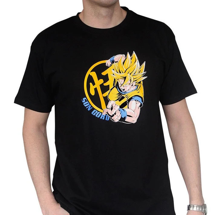 Dragon Ball - Goku Super Saiyan Black Man T-Shirt XL - flash vidéo