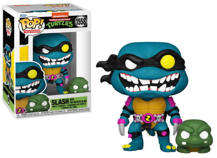 Funko Pop! TV: Teenage Mutant Ninja Turtles - Slash & Pre-mutated Slash - flash vidéo