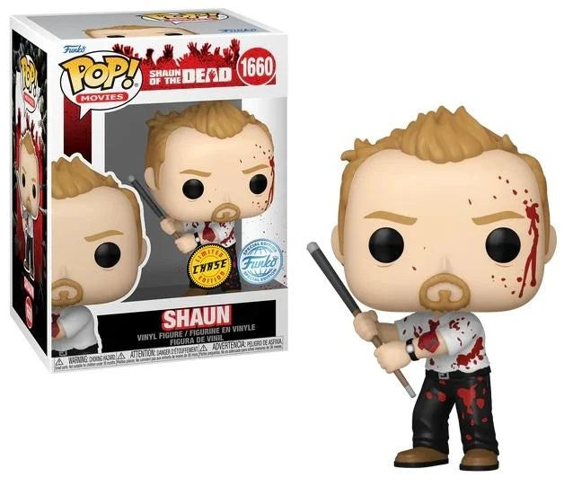 Funko Pop! Movies: Shaun of the Dead - Shaun (Chance of Bloody Chase Edition) - flash vidéo