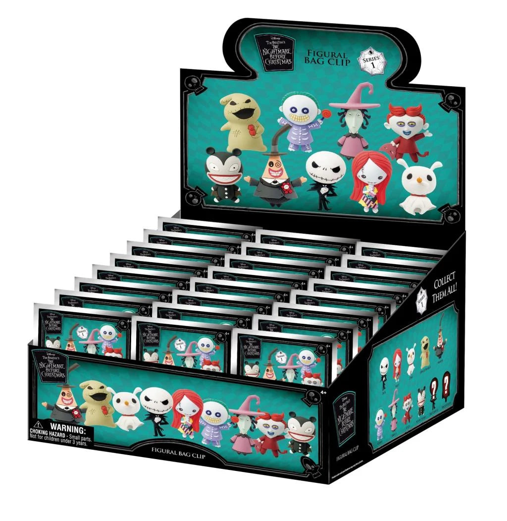Disney - Assortiment en blind box de figurines de sac de collection L'Étrange Noël de monsieur Jack en mousse (Série 1) (24 pcs) - flash vidéo