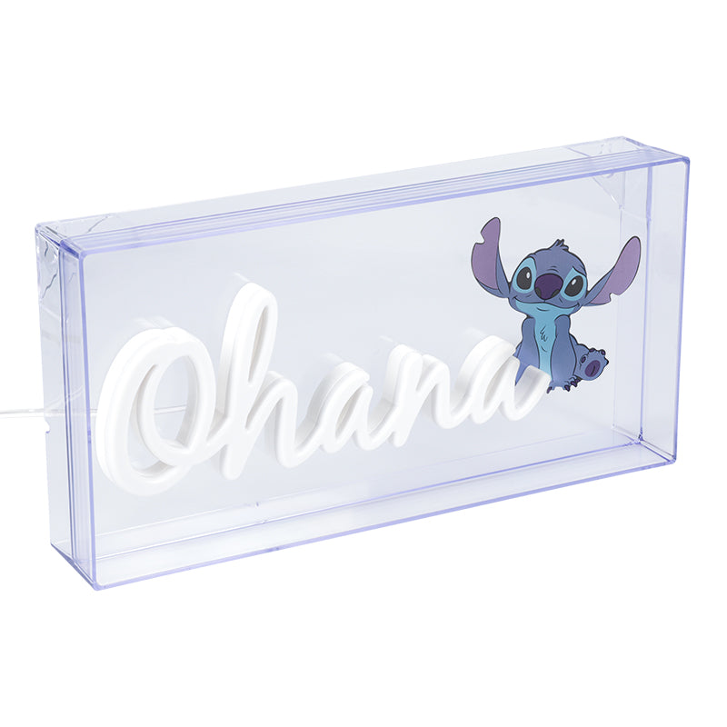 Disney - Lilo et Stitch - Lampe néon LED Ohana - flash vidéo