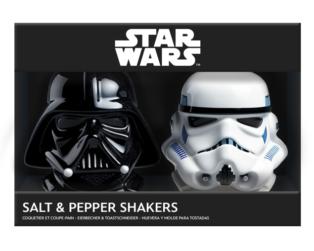 Star Wars - Salière et poivrière en céramique Dark Vador et Stormtrooper