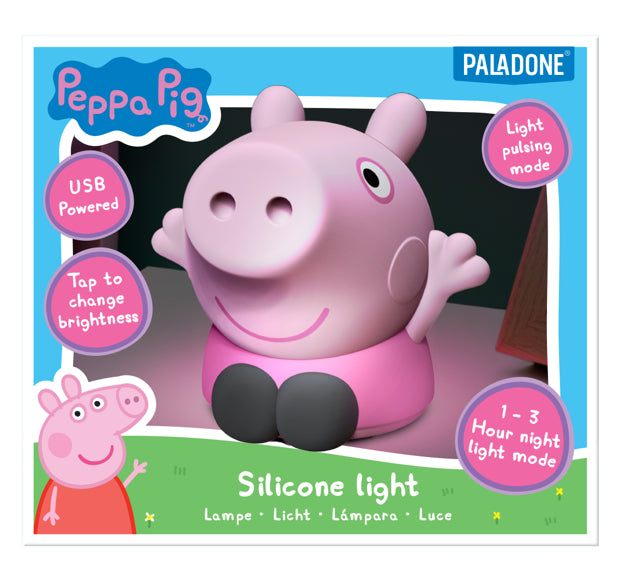 Peppa Pig - Veilleuse rechargeable en silicone Peppa Pig - flash vidéo