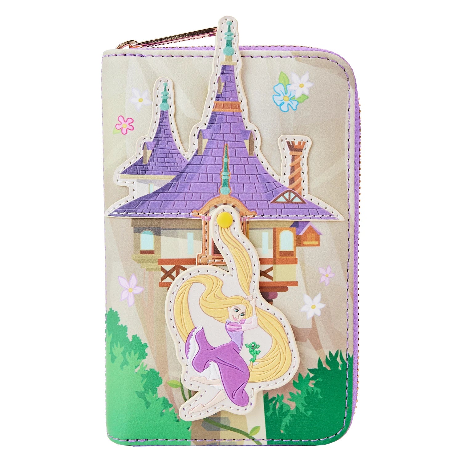 Loungefly: Disney - Tangled Rapunzel Swinging from Tower Zip Around Wallet - flash vidéo