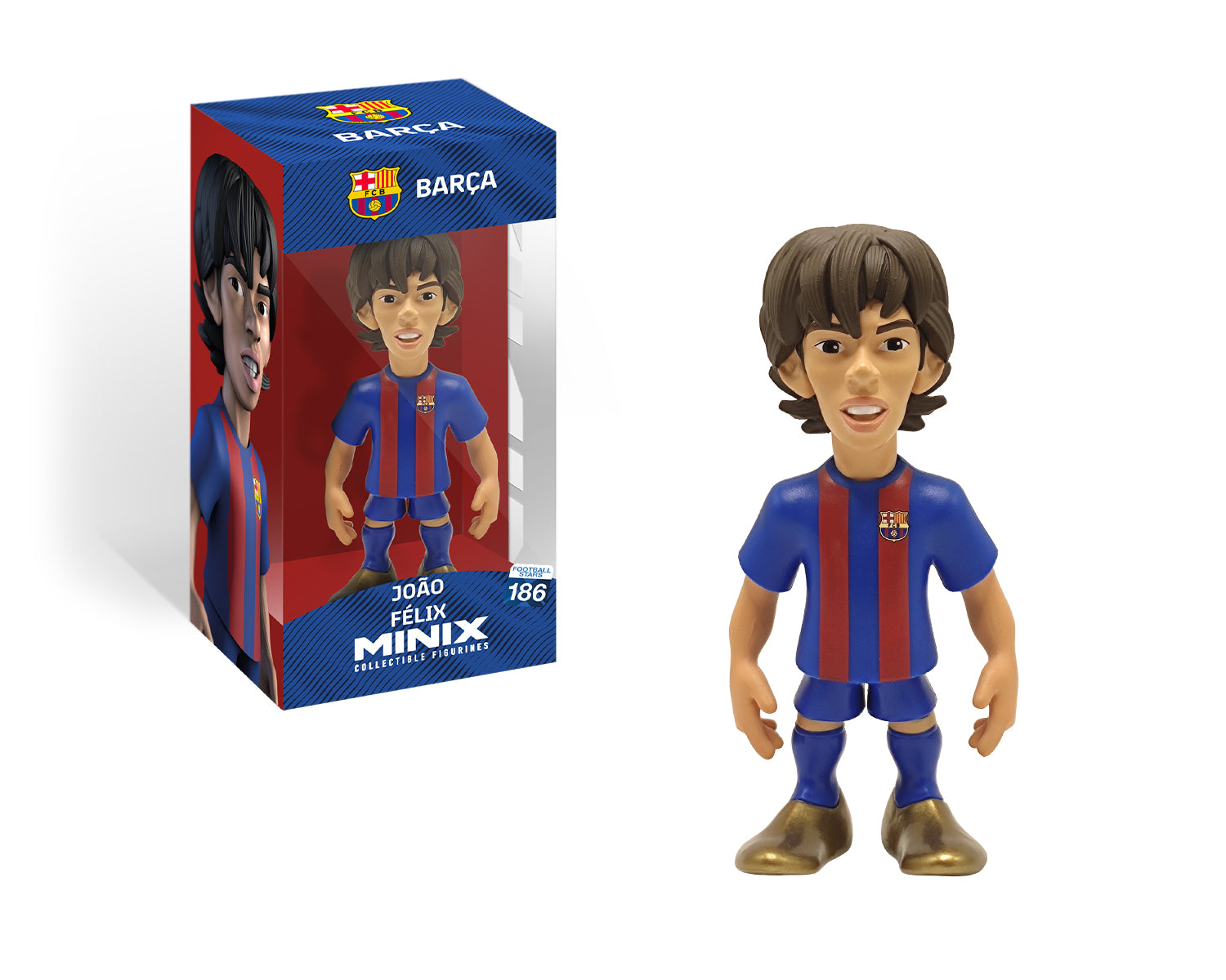 Minix - Football Stars #186 - FC Barcelone - Joao Felix 14 - Figurines PVC 12 cm