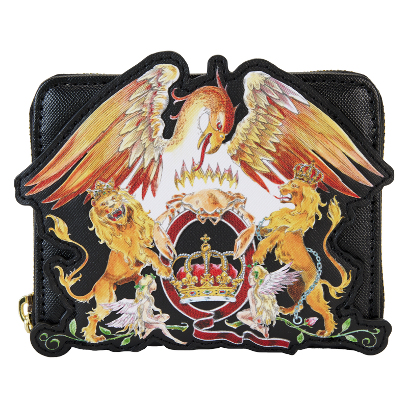 Loungefly: Queen - Queen Logo Crest Zip Around Wallet - flash vidéo