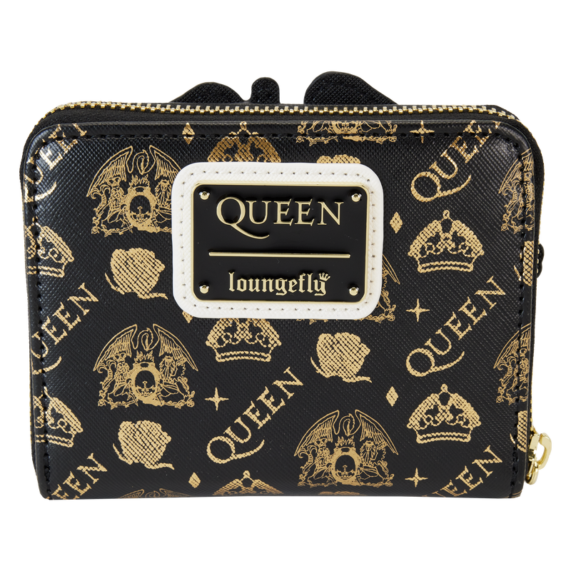Loungefly: Queen - Queen Logo Crest Zip Around Wallet - flash vidéo
