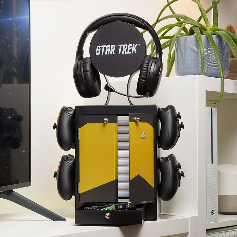 CBS - Meuble de rangement officiel Star Trek Jaune pour gamer - flash vidéo