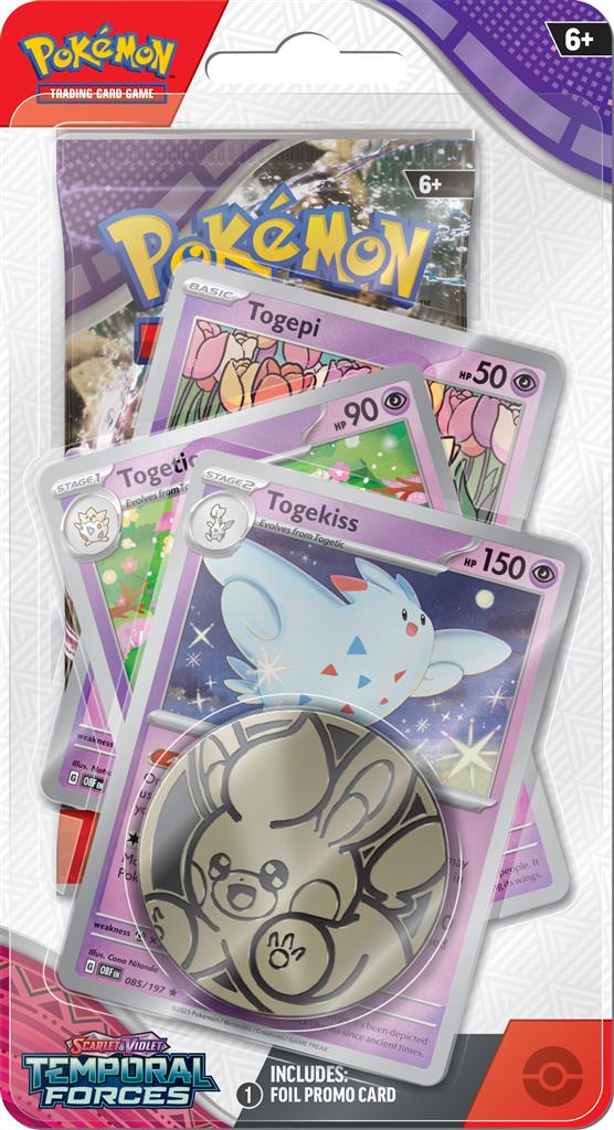 Pokémon TCG - Scarlet & Violet - Temporal Forces Premium Checklane Blister - UK - flash vidéo