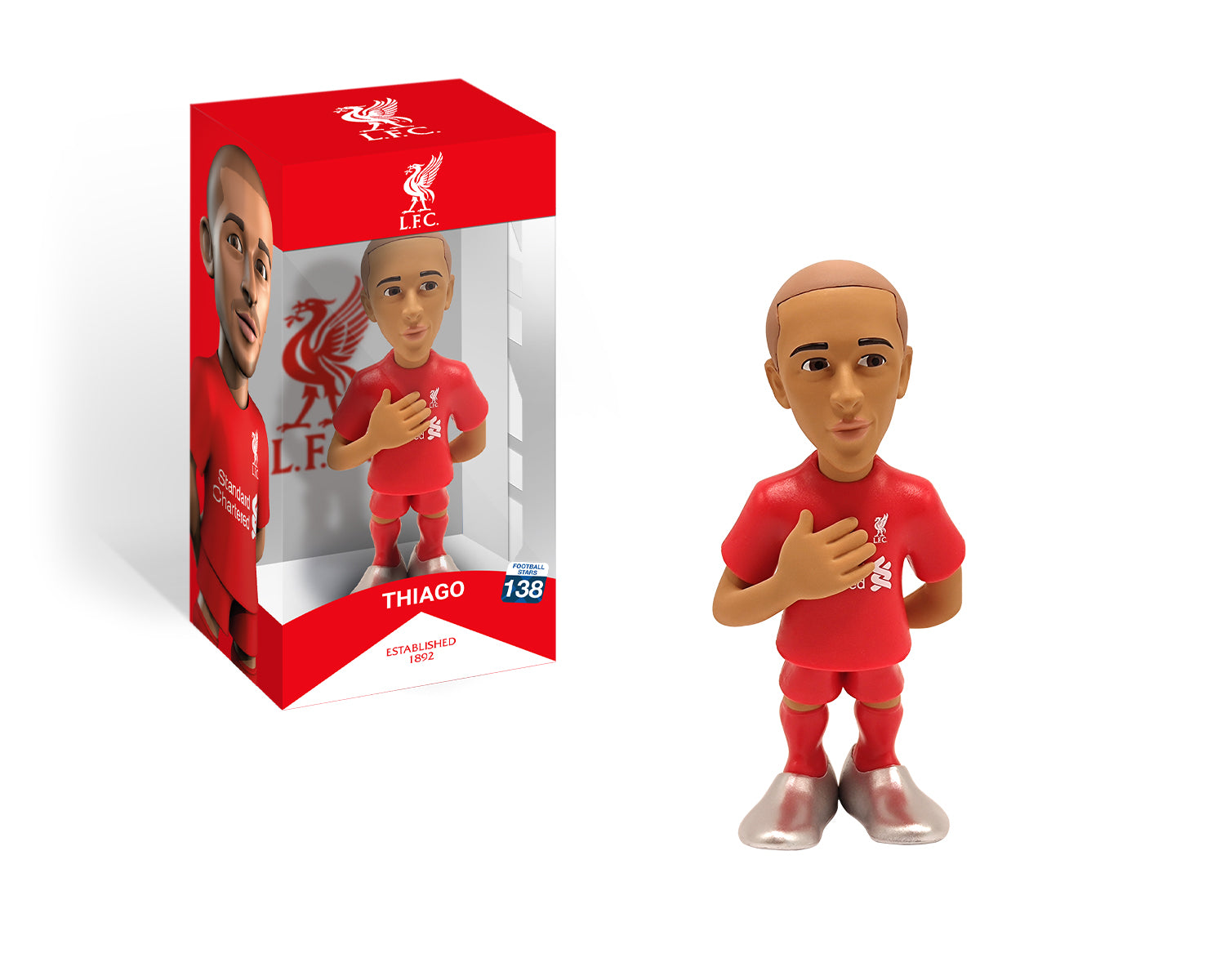 Minix - Football Stars #138 - Liverpool - Thiago 6 - Figurines PVC 12 cm - flash vidéo