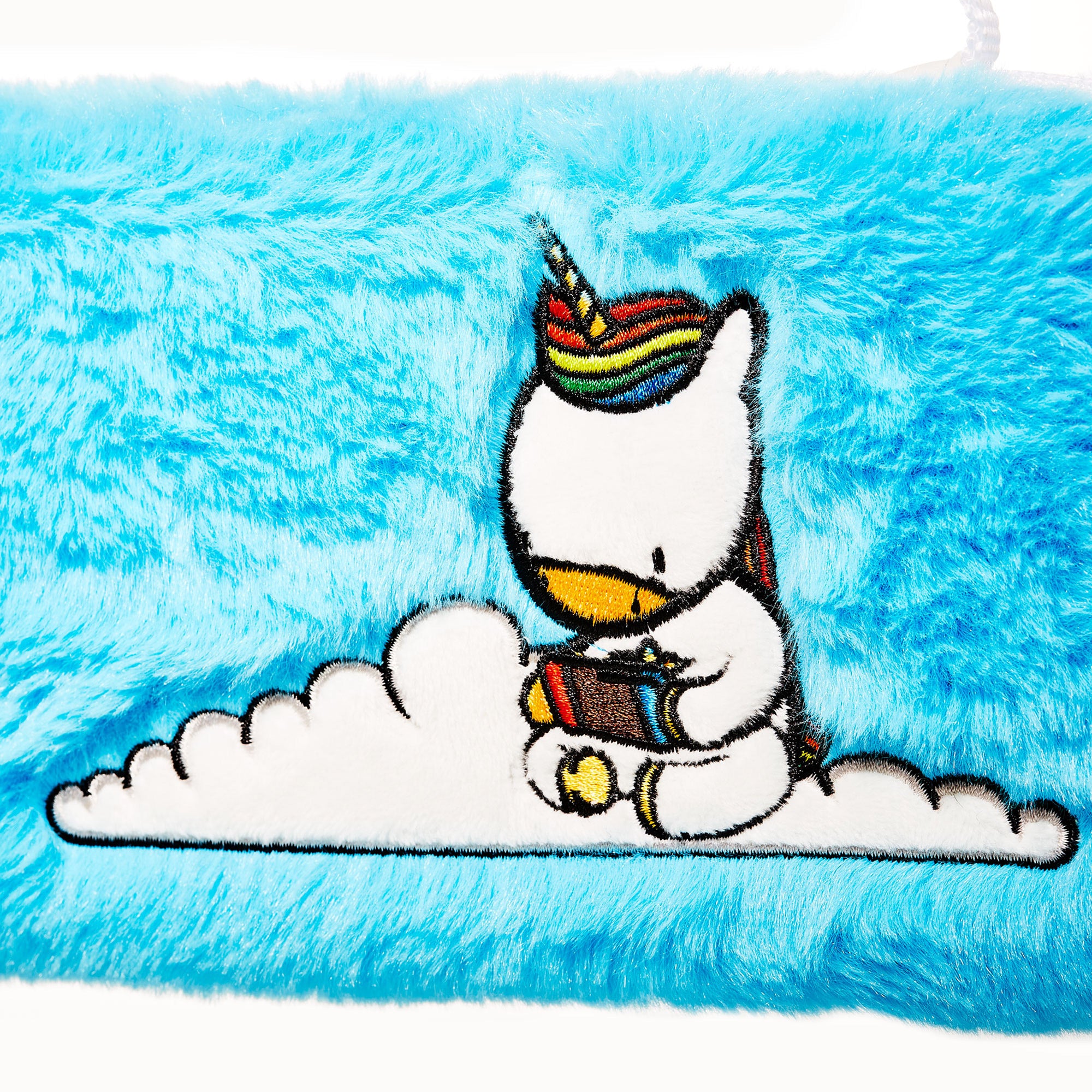 Numskull - Housse de transport Licorne Bleu Fluffy compatible Nintendo Switch - Switch OLED - flash vidéo