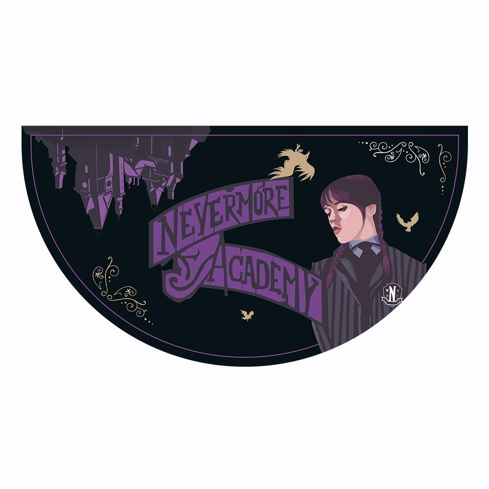 Netflix - Mercredi - Paillasson - Bienvenue dans les ténèbres 45x75cm - flash vidéo