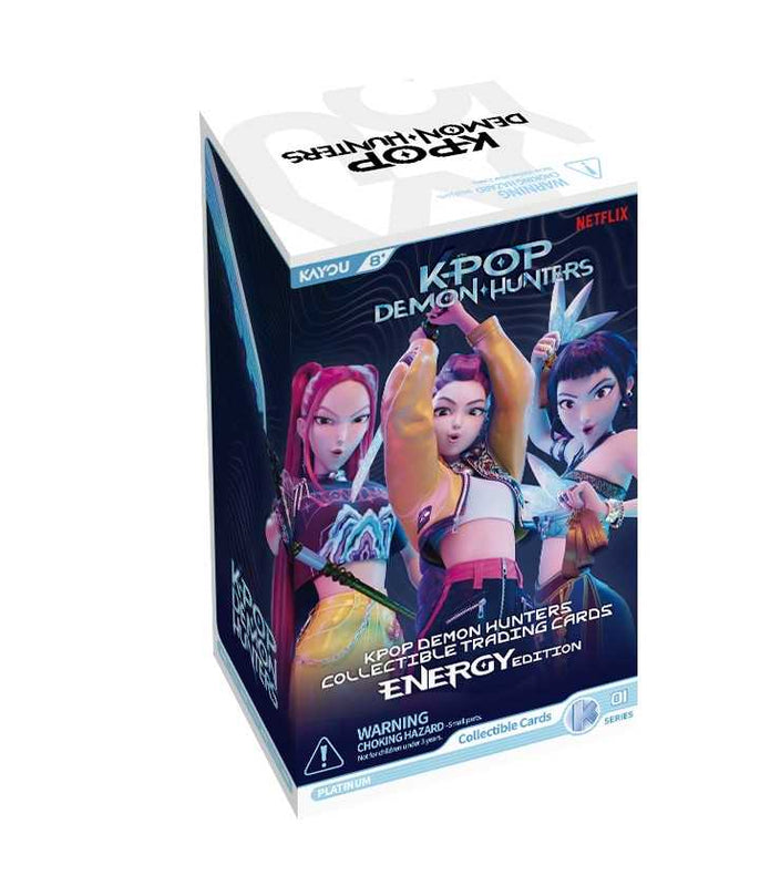 K-Pop Demon Hunters Collectible Trading Cards - Energy Edition - Présentoir de 12 packs de booster métallisés Série B1