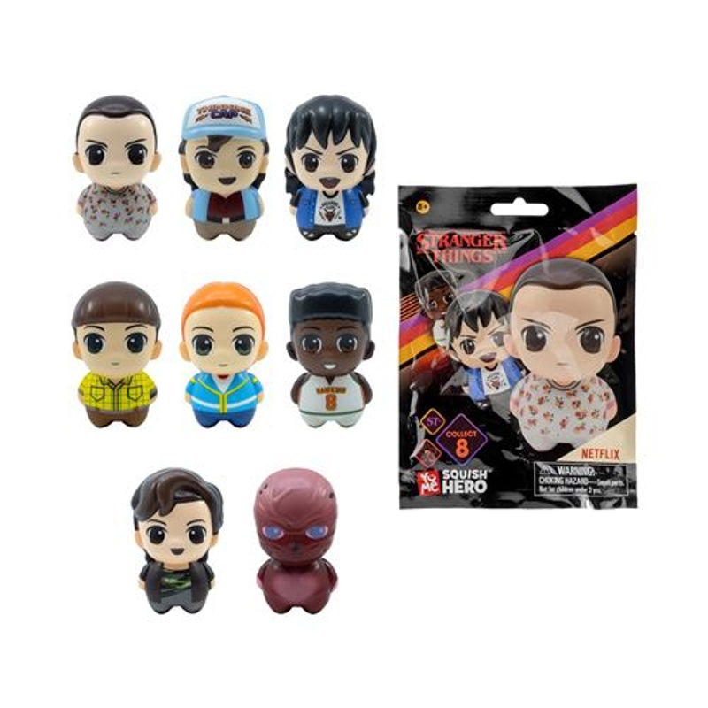 YuMe Squish Hero Blind Bag - Display de figurines Stranger Things (12 unités)