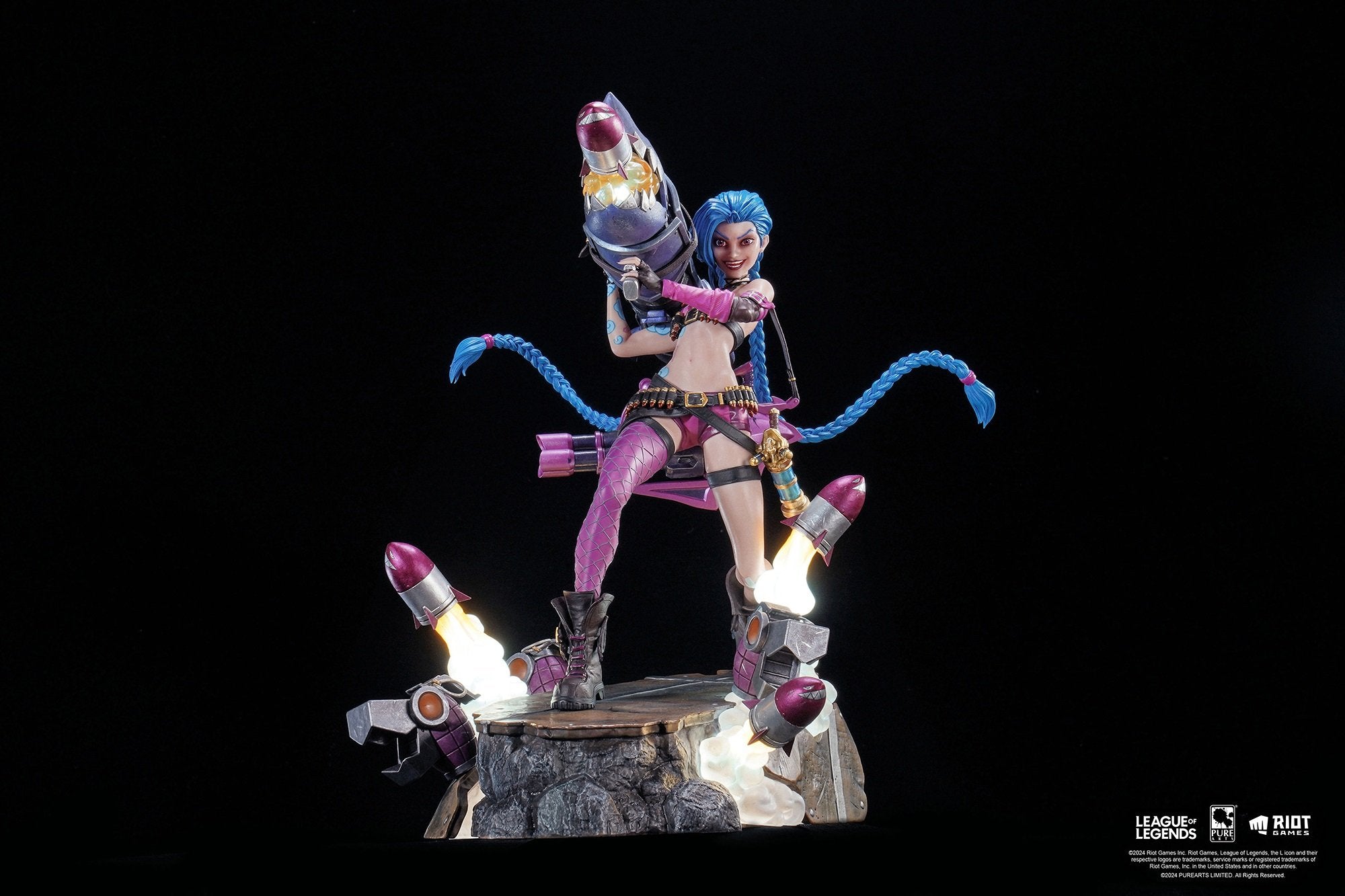 PureArts - 1:6 Scale Statues - League Of Legends - Jinx Statue 31cm - flash vidéo