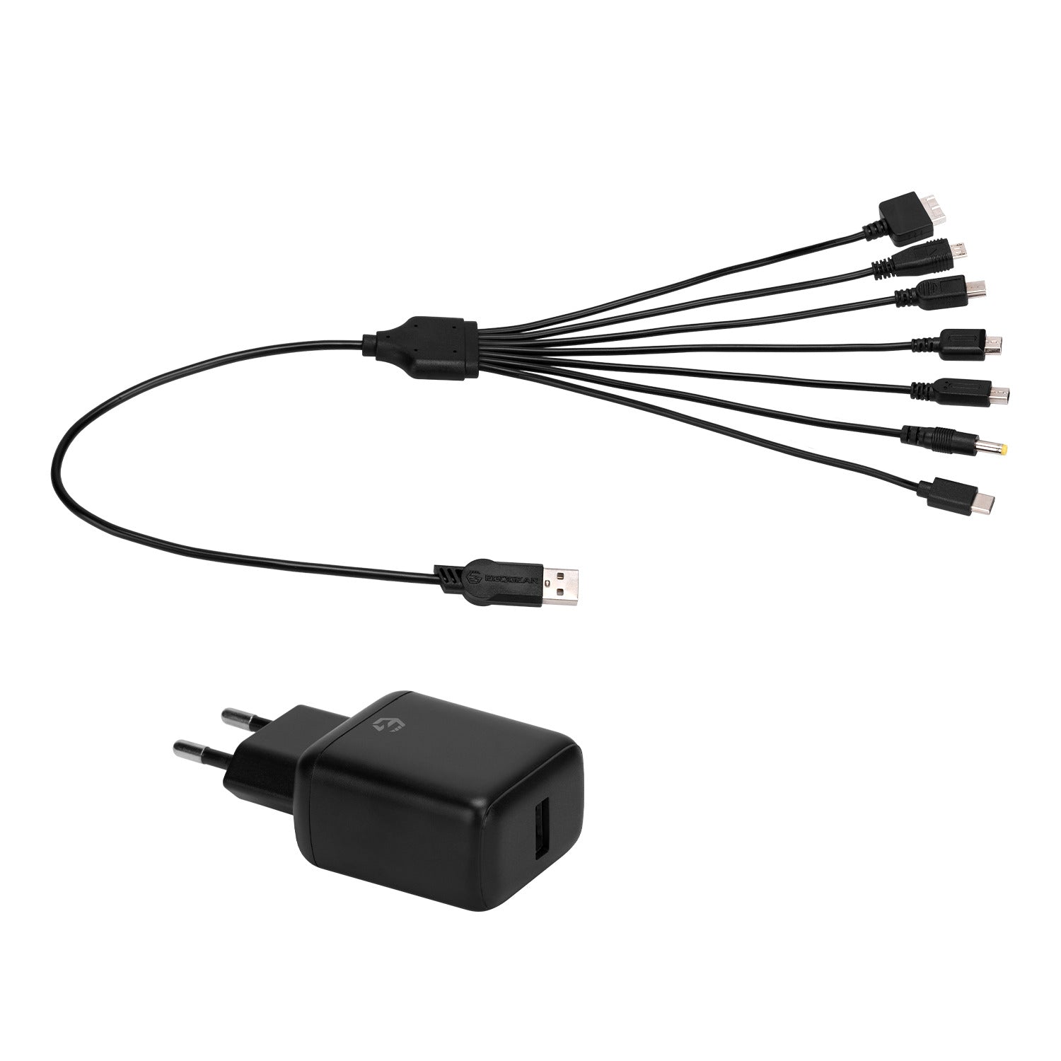 EgoGear - Câble 7 en 1 RGA7 avec adaptateur secteur (UE) Noir