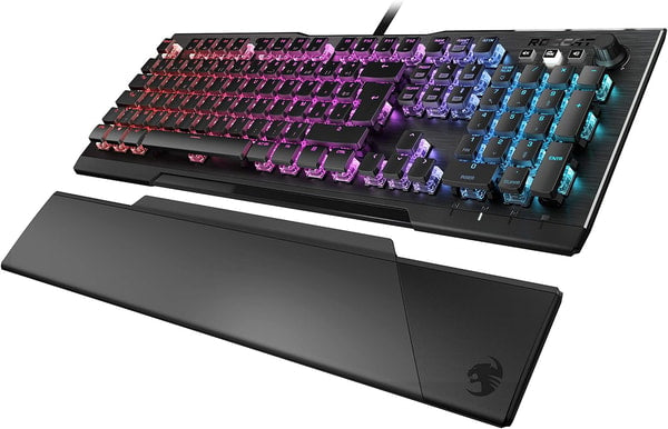 Roccat - Clavier de jeu mécanique Vulcan 121 avec éclairage RGB - Disposition AZERTY française - flash vidéo