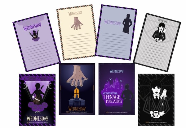 Netflix - Mercredi - Cartes postales - flash vidéo