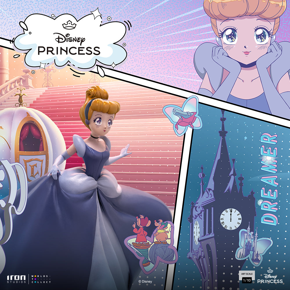 Iron Studios - Art Scale 1/10 - Disney's Princess - Cendrillon - Cendrillon (Anime) Statue 19cm