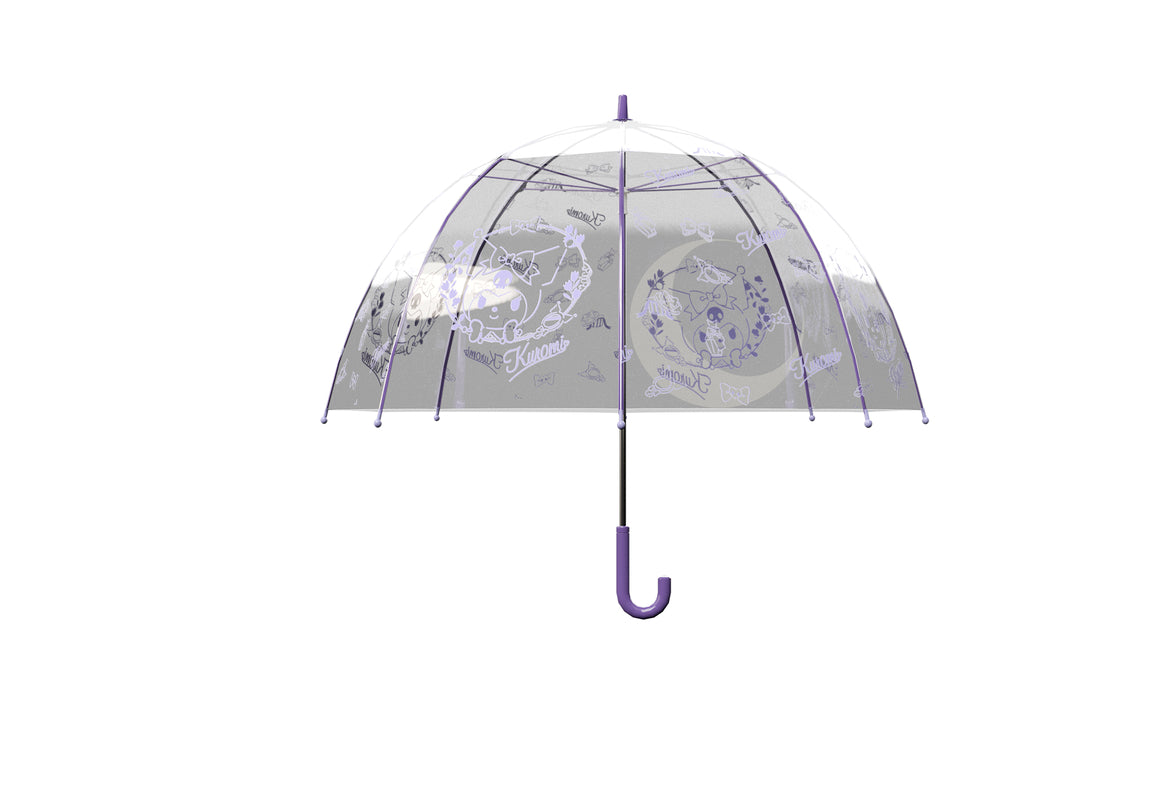 Sanrio - Parapluie manuel à bulle transparente Kuromi