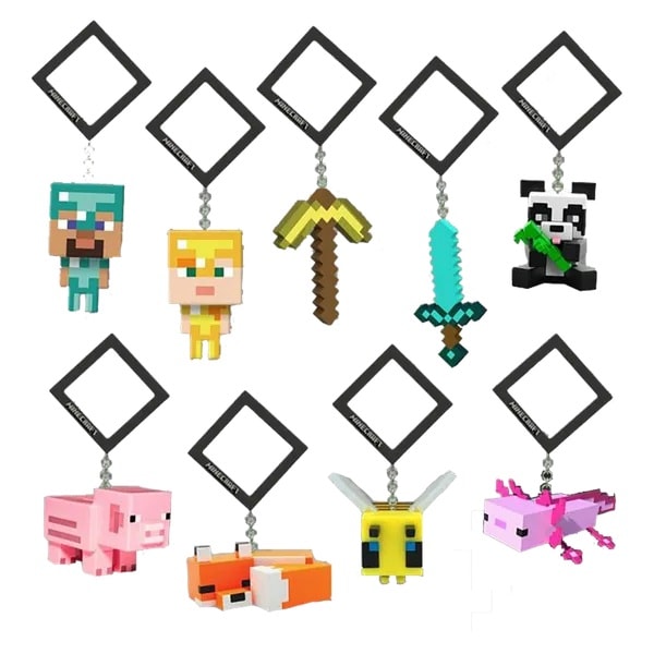 Mojang Studios - Minecraft Backpack Buddies (CDU de 24pcs) - flash vidéo