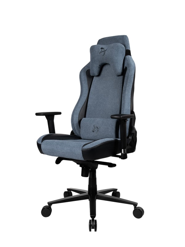 Arozzi Vernazza Vento - Chaise Gaming en tissu souple - Bleu - flash vidéo