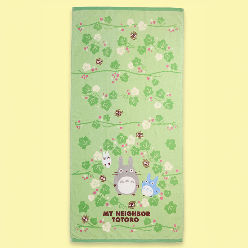 Ghibli - Mon voisin Totoro - Serviette de bain Natsu Totoro Feuille Verte 70x140cm