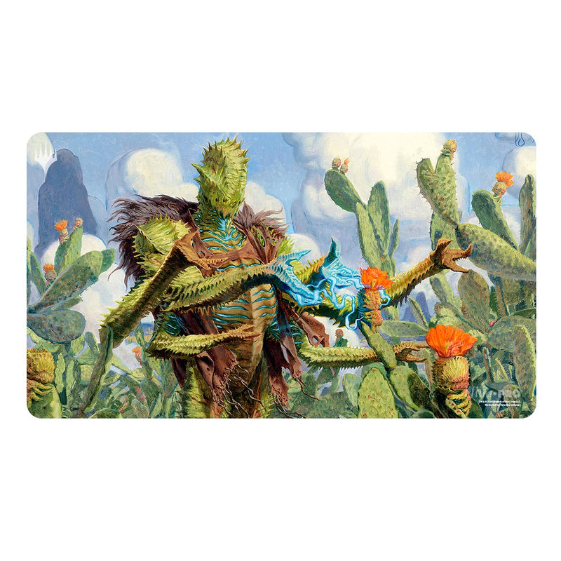 Ultra Pro - Magic: The Gathering - Outlaws of Thunder Junction - Tapis de jeu Bristly Bill, semeur d'épines (60 x 34 cm)