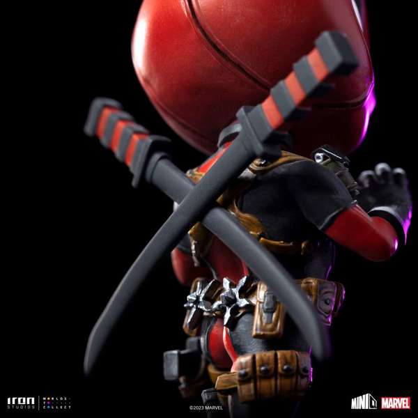 Iron Studios - MiniCo - Marvel - Deadpool Statue 15cm - flash vidéo
