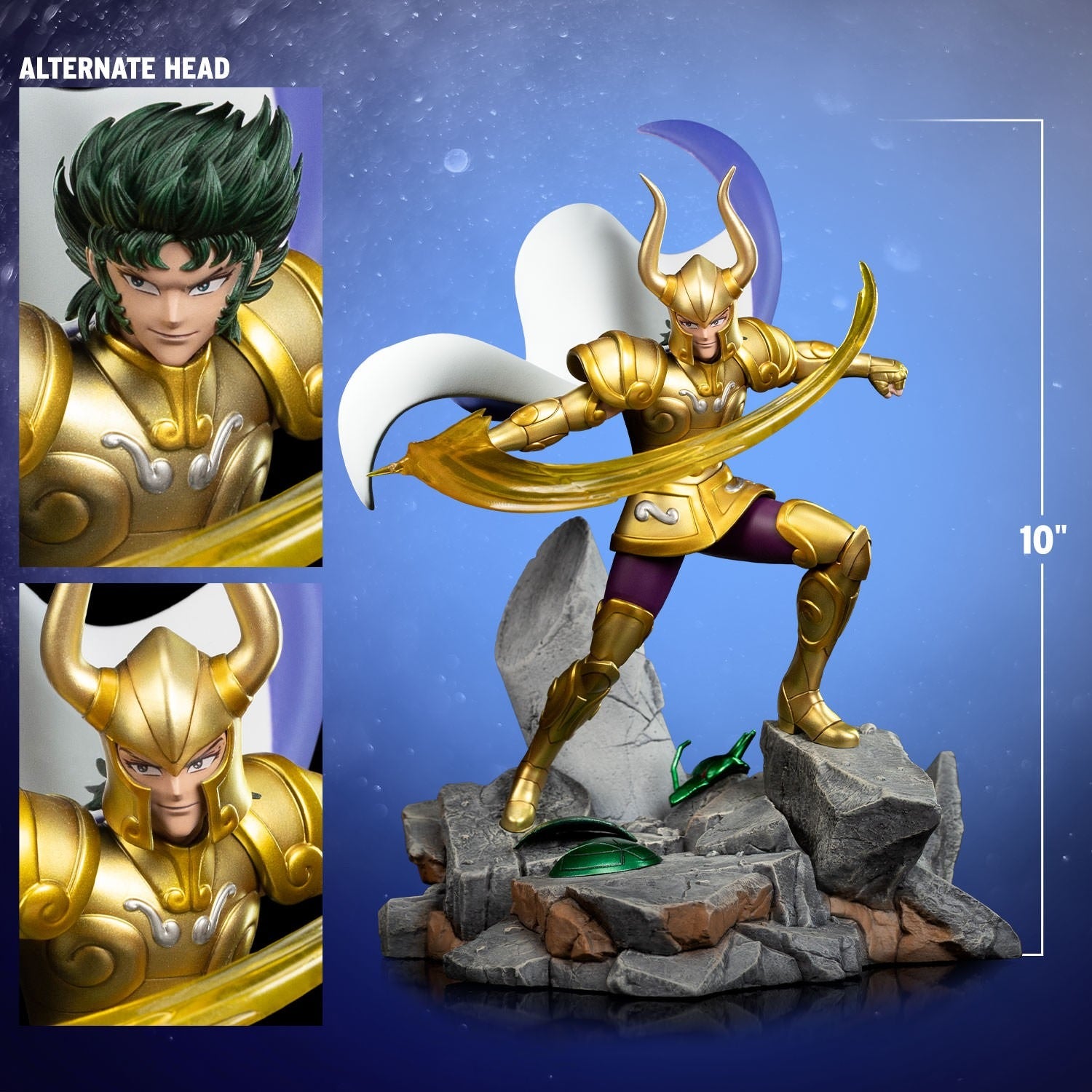 Iron Studios - Art Scale 1/10 - Saint Seiya - Capricorn Shura Statue 25cm