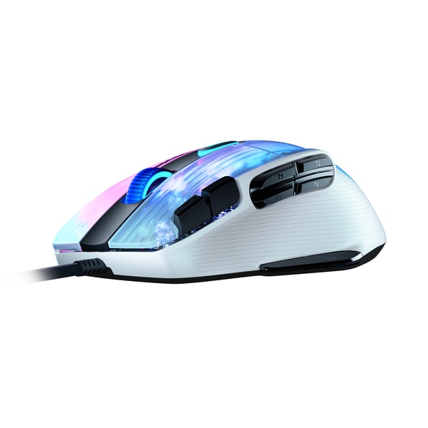 Roccat - Souris de jeu ergonomique personnalisable de nouvelle génération Kone XP avec éclairage 3D Blanche - flash vidéo
