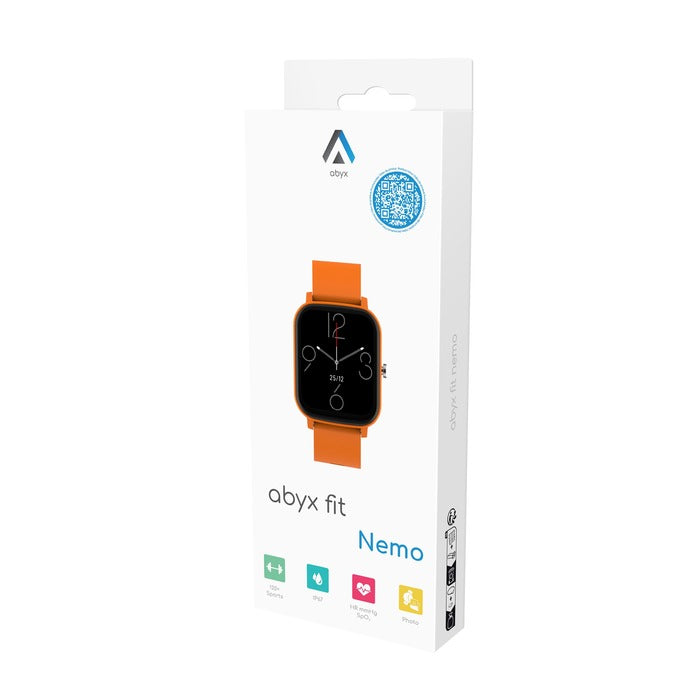 Abyx Fit - Nemo - Montre connectée - Orange - flash vidéo
