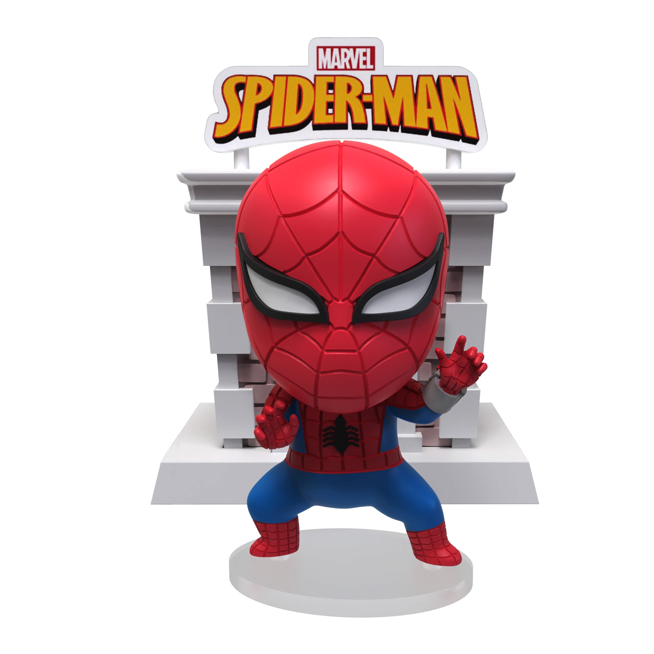 YuMe Hero Box Tower Series - Display blind box de figurines Spider-Man 8cm (12 unités)
