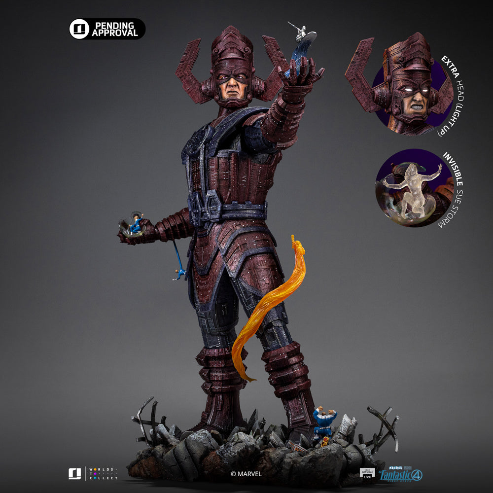 Iron Studios - Demi Art Scale 1/20 - Marvel - Les 4 Fantastiques : Premiers pas - Galactus Battle Diorama Statue 75cm