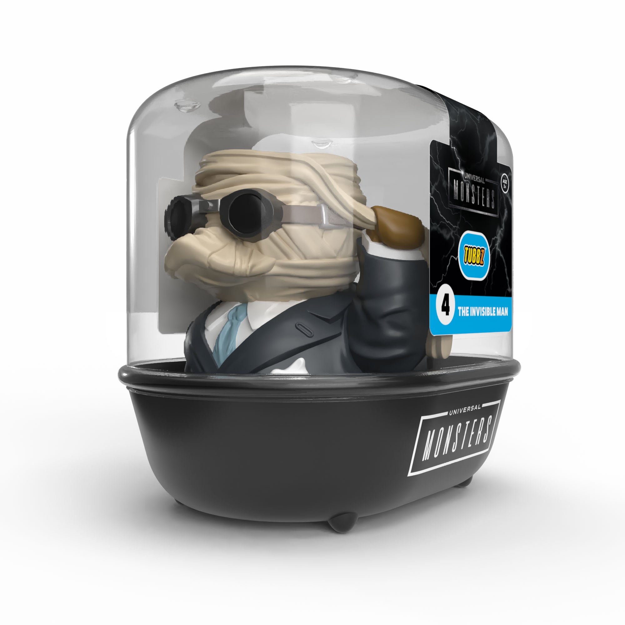 Numskull - TUBBZ Canard de bain - Universal Studios Monsters - L'Homme invisible (Première Édition) - 9cm
