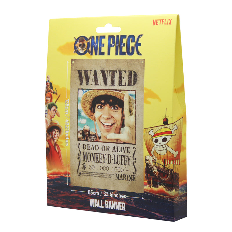 One Piece (Live Netflix) - Bannière Murale "Monkey D. Luffy"