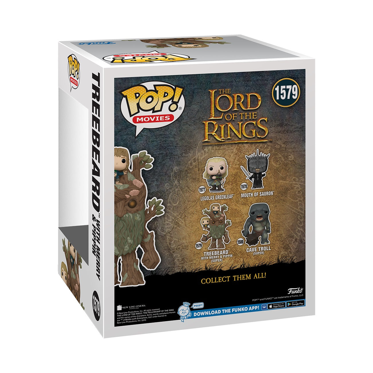 Funko Pop! Super: The Lord of the Rings - Treebeard with Merry and Pippin 6" Super Sized Pop! - flash vidéo