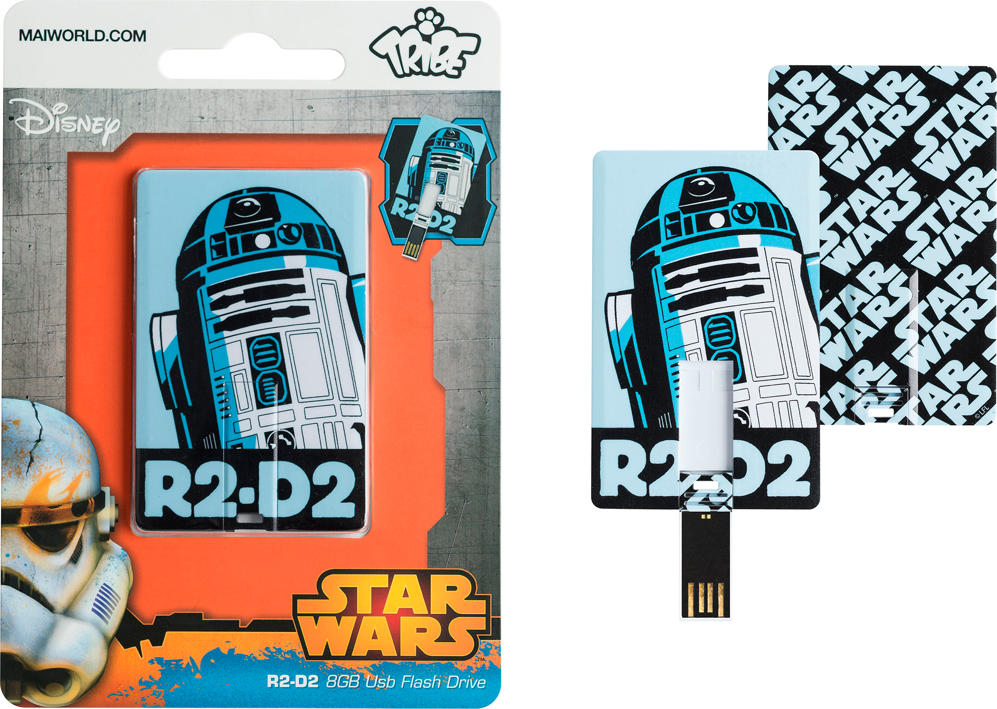 Tribe Star Wars - USB Iconic Card R2-D2 8GB - flash vidéo