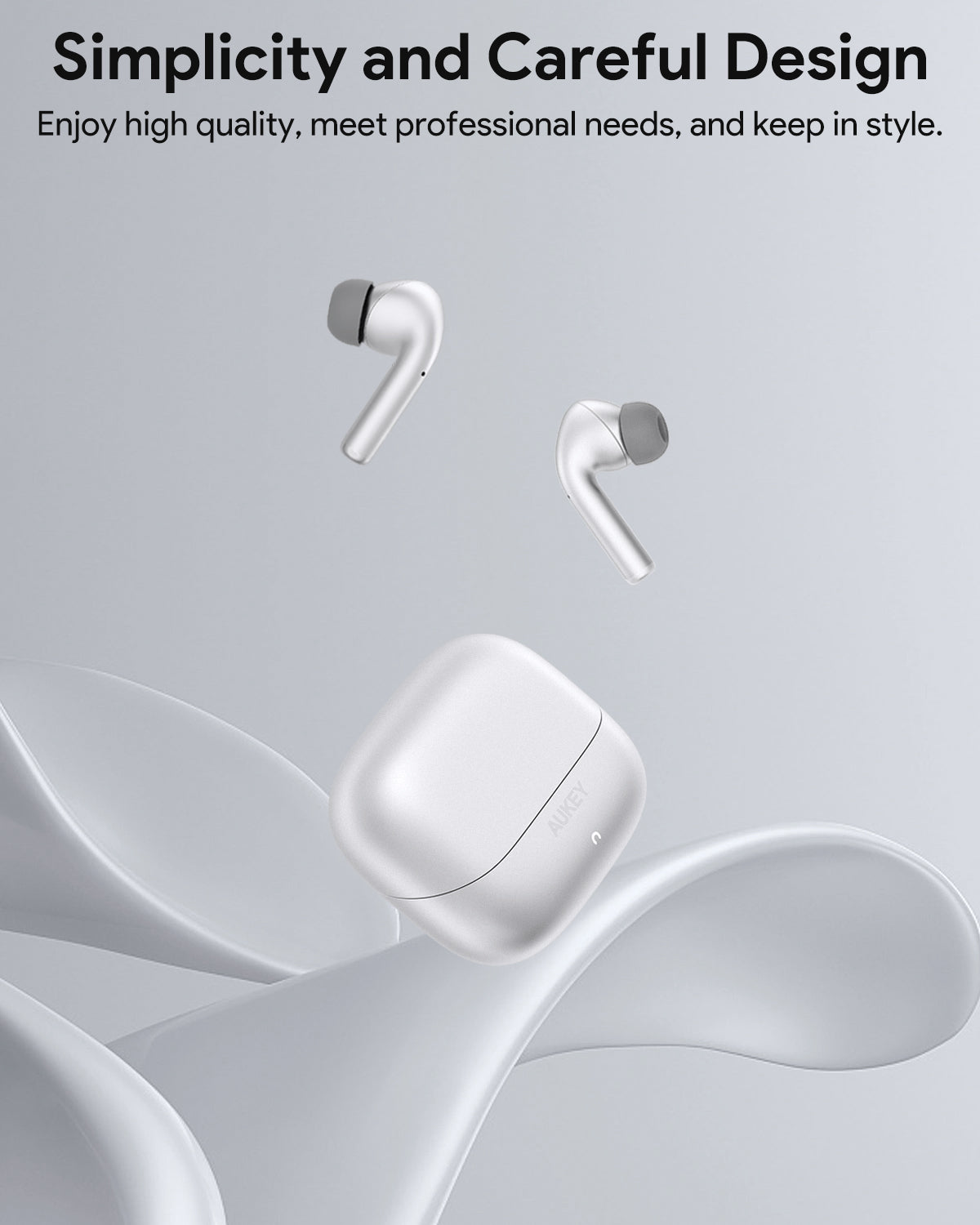 Aukey - Écouteurs sans fil connectés Beyond ANC Pro Blanc - flash vidéo