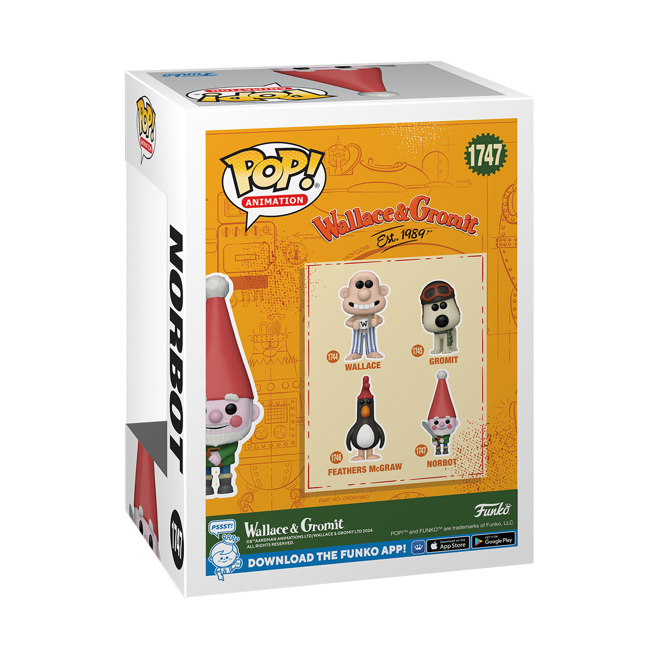 Funko Pop! Animation: Wallace & Gromit - Norbot - flash vidéo
