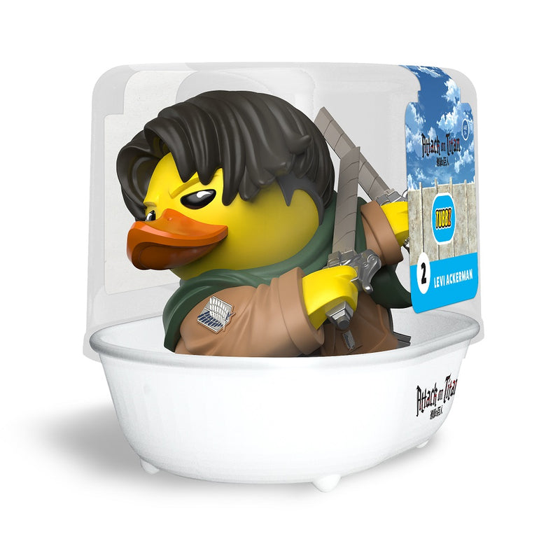 Numskull - TUBBZ Canard de bain - L'Attaque des Titans - Levi Ackerman (Première Édition) - 9cm