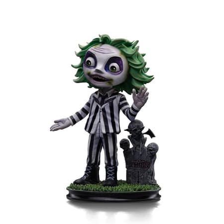 Iron Studios - MiniCo - Beetlejuice Beetlejuice - Beetlejuice Statue 13cm - flash vidéo
