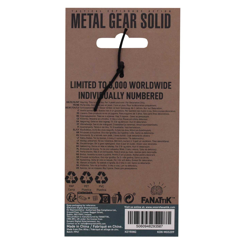 Metal Gear Solid 2 - Porte-clés "The Orange" Édition Limitée