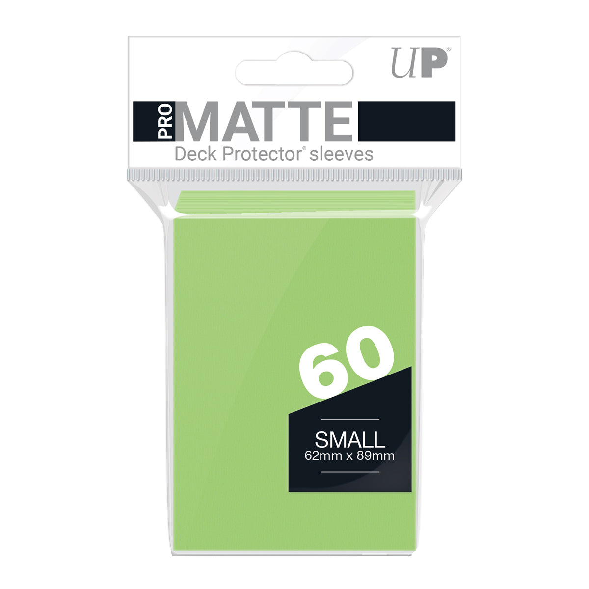 Ultra Pro - PRO-Matte Sachet de 60 protèges cartes petit format Vert citron (62 x 89 mm) - flash vidéo