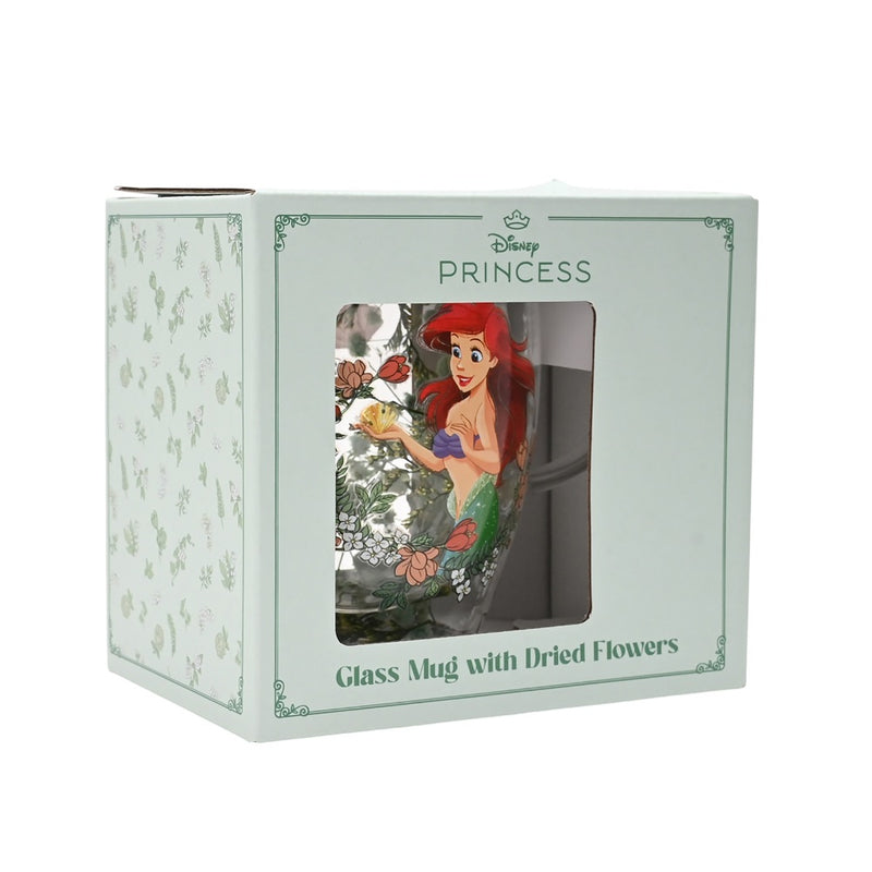 Disney - La Petite Sirène - Mug en verre "Fleurs Séchées Ariel" 300ml