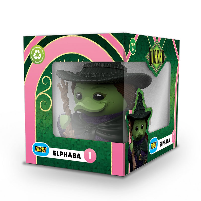 Numskull - Best of TUBBZ Boîte Canard de bain - Wicked - Elphaba Thropp - 9cm