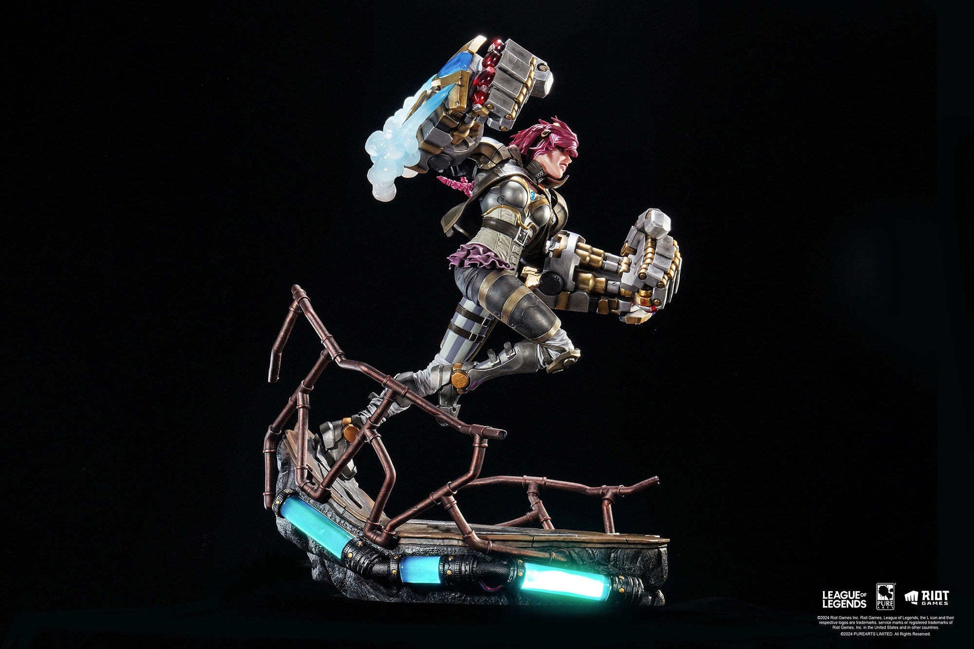 PureArts - 1:6 Scale Statues - League Of Legends - Vi Statue 40cm - flash vidéo